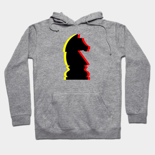 Trippy Knight Piece (Yellow and Red) Hoodie by inotyler